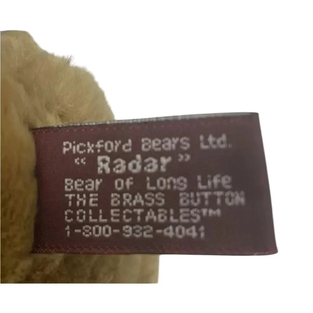 Radar Brass Button Collectibles Teddy Bear - 9